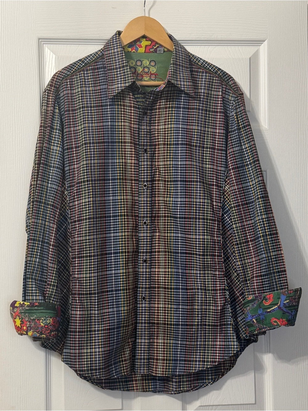 Robert Graham Button Down Shirt Size Large...Made In India